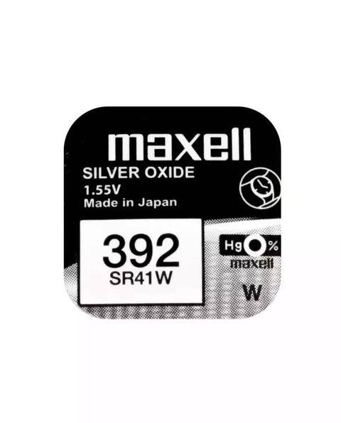 10 Maxell 392 Sr41W Batteries Silver Oxide 1.55V Watch Battery 1Bl Cell Coin NEW