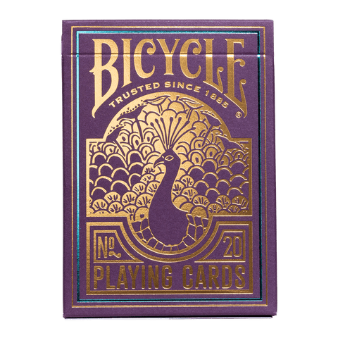 Bicycle Peacock Purple No 20 Playing Cards Deck Cold Foil USpcc 10044808