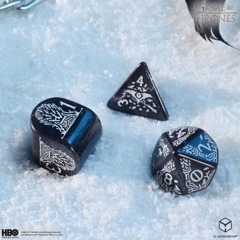 Game of Thrones Night's Watch Dice Set 8pc Q-Workshop RPG Official DND