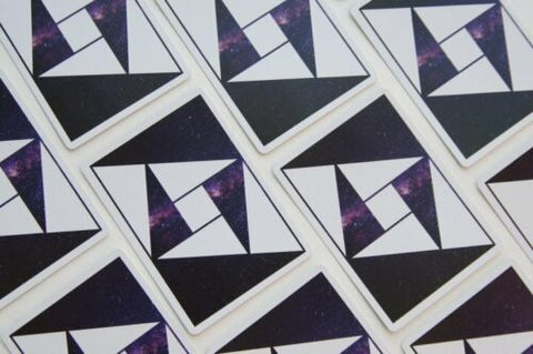 Pythagoras Playing Cards Deck Difatta USpcc Magic Tricks Poker Galaxy Purple NEW