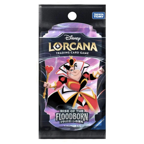 Disney Lorcana Rise of the Floodborn Booster Pack 6-Card Japanese Sealed