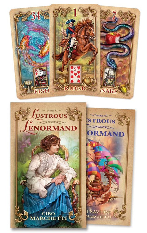 Lustrous Lenormand Oracle Cards Deck Llewellyn By Ciro Marchetti Divination NEW
