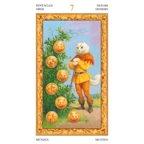 Tarot of White Cats 78 Card Deck by Lo Scarabeo with Guidebook