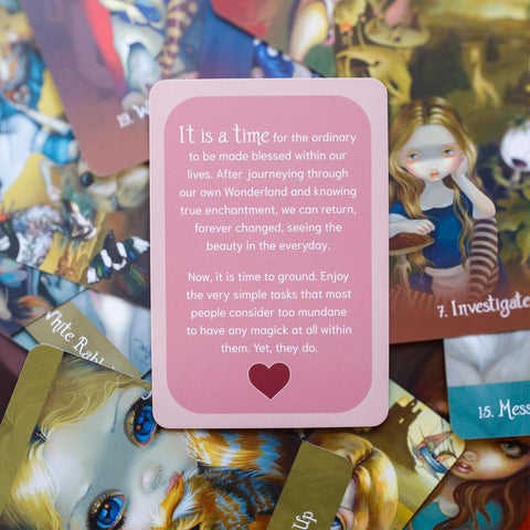 Alice in Wonderland Pocket Oracle Deck 45 Cards & Guidebook by Blue Angel