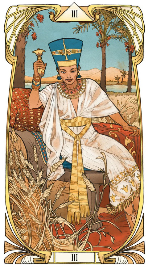 Egyptian Art Nouveau Tarot Deck by Massaglia Lo Scarabeo 78 Cards New