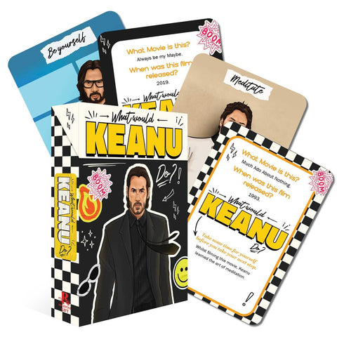 What Would Keanu Do? Keanu Reeves Inspiration Card Deck by Rockpool