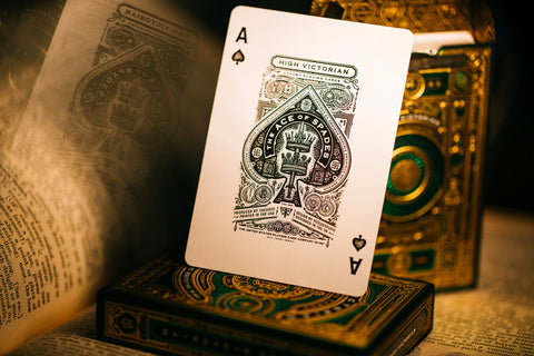 4x High Victorian Theory 11 Spielkarten Deck Luxury Magie Tricks Verpackt USA
