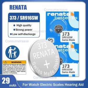 5x Renata 373 SR916SW SR68 1.55V Silver Oxide Watch Batteries Swiss Made