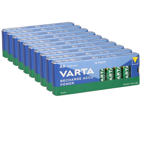 100pcs. AA Varta Rechargeable ACCU Power Batteries 2100Mah NIMH 1.2V HR6