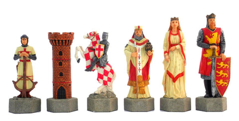 Italfama Crusaders vs Saracens Oversized Resin Chess Pieces, 17cm King