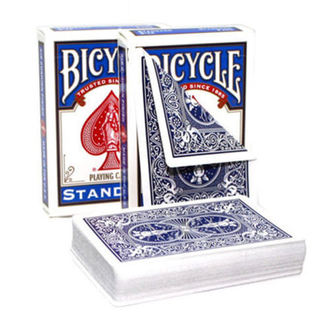 4 Decks Bicycle Rider Blue Double Back No Face Magic Tricks Cards NEW