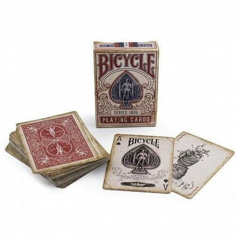 Bicycle 2 Decks 1900 Series Playing Cards Red Marked Deck Magic Tricks NEW