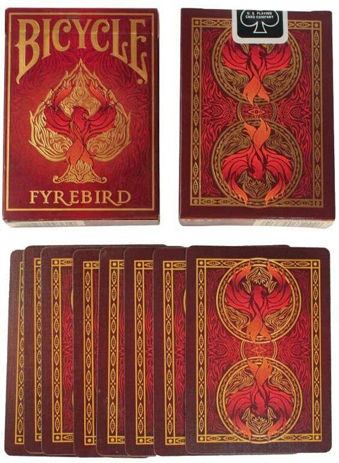 2 Fyrebird Bicycle Playing Cards Deck Magic Tricks Poker Games Made In USa NEW