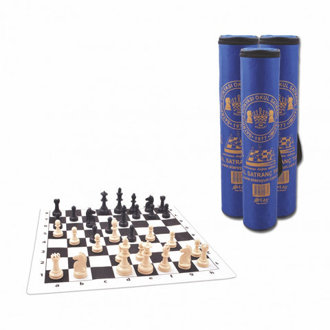 STAR Roll-Up School Chess Set Portable Travel Board Game for Kids & Adults