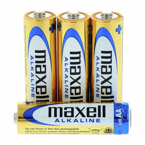 4x Maxell AA LR6 Super Alkaline 1.5V Batteries Blister Pack