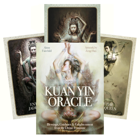 Kuan Yin Oracle Card Deck by Alana Fairchild 44 Cards Blue Angel