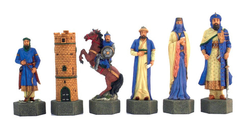Italfama Crusaders vs Saracens Oversized Resin Chess Pieces, 17cm King