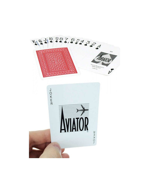 Aviator Jumbo Index Red Deck Poker Playing Cards Magic Tricks USPCC USA