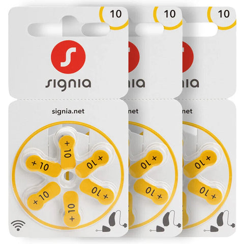 60x Siemens Signia Size 10 Hearing Aid Batteries Zinc Air PR70 1.45V