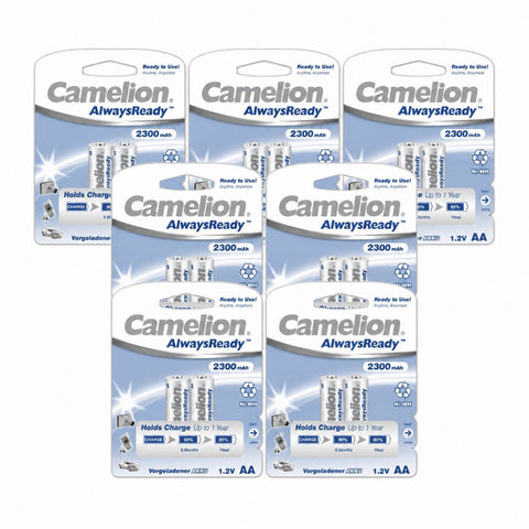 14x Camelion AA Rechargeable Batteries 2300mAh NiMH 1.2V AlwaysReady