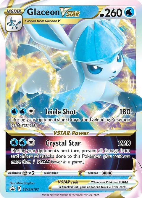 Pokemon TCG Glaceon VSTAR Special Collection Box 5 Booster Packs English
