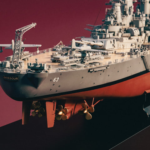 OcCre USS Missouri BB-63 Wooden Battleship Model Kit 1:200 Scale Expert 16002