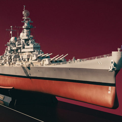 OcCre USS Missouri BB-63 Wooden Battleship Model Kit 1:200 Scale Expert 16002