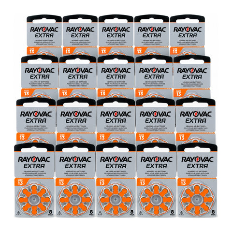 160x Rayovac Extra Size 13 PR48 Hearing Aid Batteries 1.45V Zinc Air