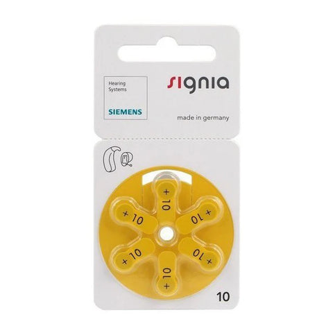 60x Siemens Signia Size 10 Hearing Aid Batteries Zinc Air PR70 1.45V