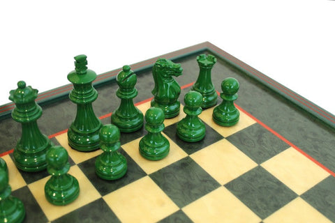 Italfama Handmade Wooden Chess Set with Maple Board, Made in Italy