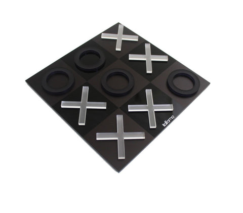 Italfama Acrylic Tic Tac Toe Game, Modern Plexiglass, 24x24 cm, Italy