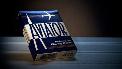 Aviator Standard Index Blue Playing Cards Poker Deck Magic Tricks USPCC