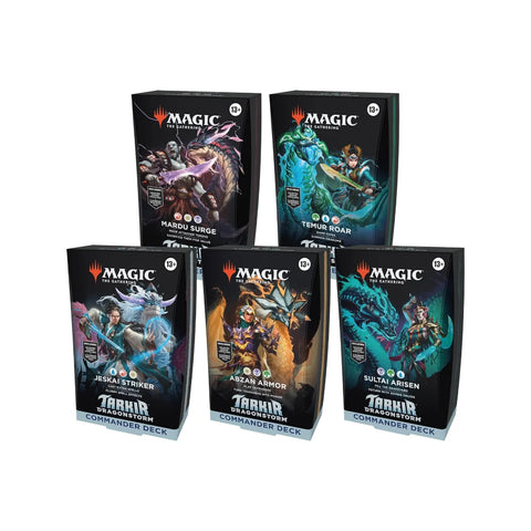MTG Tarkir Dragonstorm Commander Deck Bundle - All 5 Clans