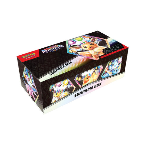 Pokemon TCG Prismatic Evolutions Eevee ex Surprise Box 4 Booster Packs