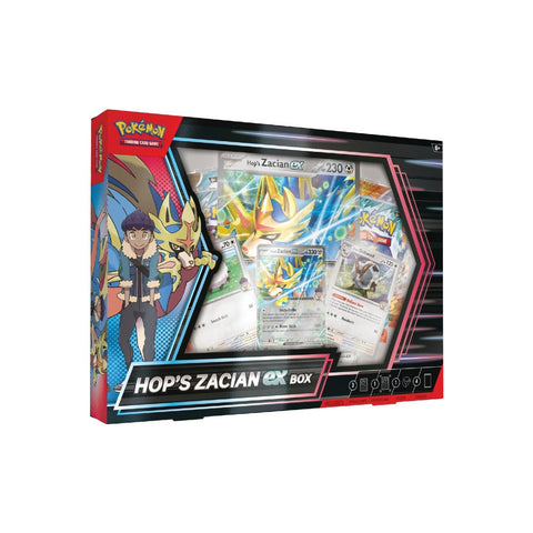 Pokémon TCG Hop’s Zacian ex Box Set + 4 Booster Packs Promo Oversize Card