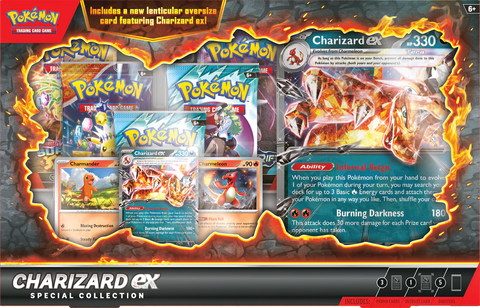 Pokemon Charizard ex Special Collection Box w/ 5 Booster Packs & Promos