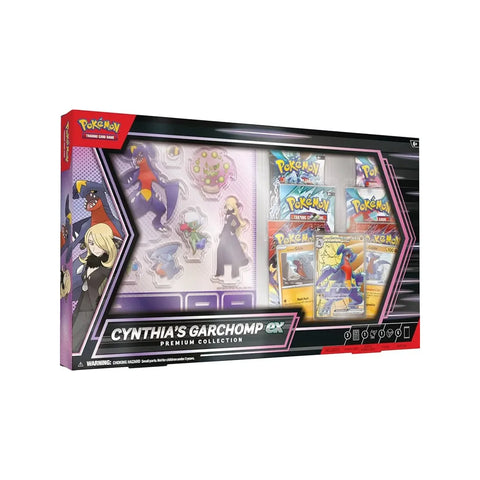 Pokemon TCG Cynthia’s Garchomp ex Premium Collection Box - 6 Boosters Promo Cards