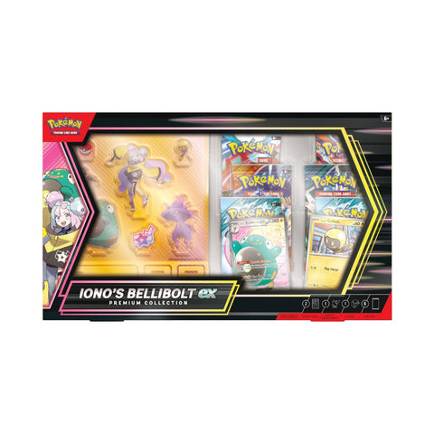 Pokémon TCG Iono’s Bellibolt ex Premium Collection Box 6 Booster Packs