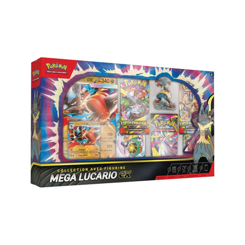 Pokemon TCG Mega Lucario EX Premium Figure Box Set – French Language