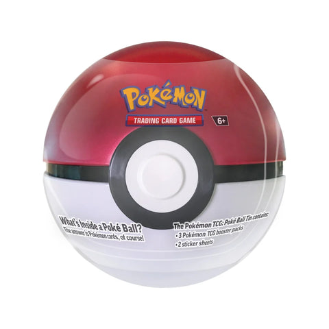 Pokémon TCG Poké Ball Tin 2025 – 3 Booster Packs & 2 Sticker Sheets
