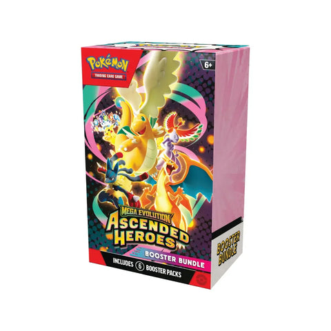 Pokemon TCG Mega Evolution Ascended Heroes Booster Bundle 6-Pack