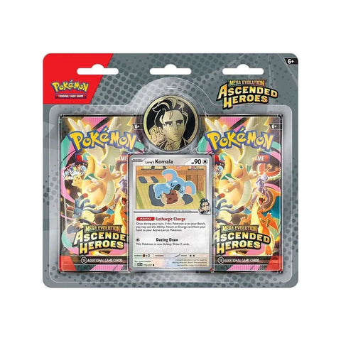 Pokémon TCG Mega Evolution Ascended Heroes Larry’s Komala 2-Pack Blister