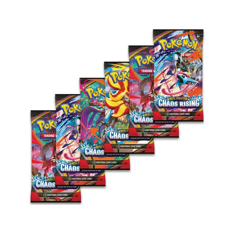 Pokemon TCG Mega Evolution Chaos Rising Booster Bundle - 6 Packs
