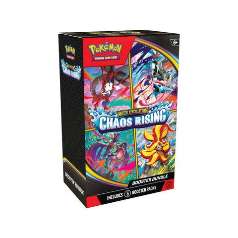 Pokemon TCG Mega Evolution Chaos Rising Booster Bundle - 6 Packs