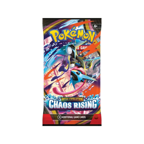 Pokémon TCG Mega Evolution Chaos Rising ME04 Booster Pack 10 Cards + Code Card