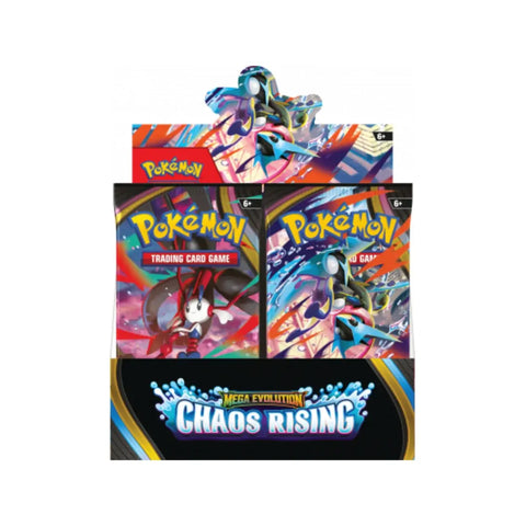 Pokémon TCG Mega Evolution Chaos Rising Booster Box – 36 Sealed Packs
