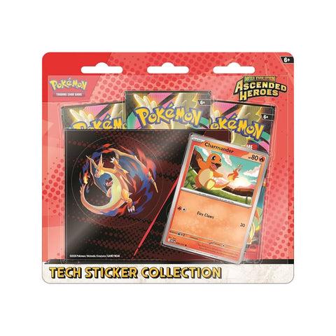 Pokémon TCG Ascended Heroes Tech Sticker Box w/ Promo & 3 Boosters
