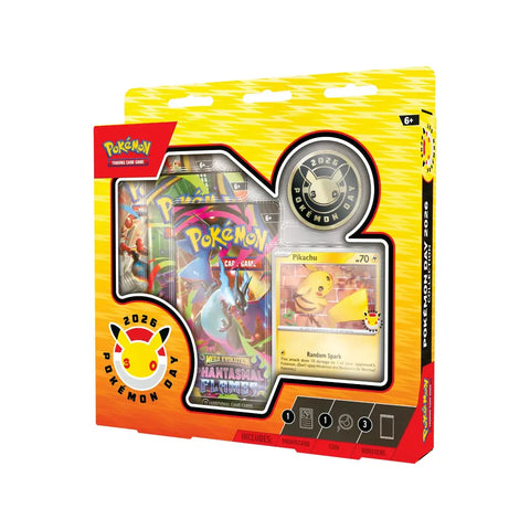 Pokémon TCG Pokémon Day 2026 Pikachu Promo Set + 3 Booster Packs 30th