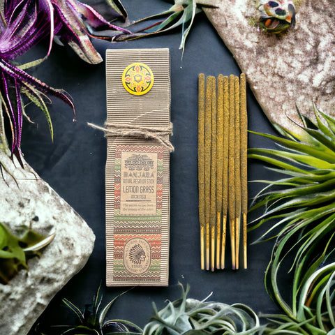 Banjara Lemongrass Resin Incense Sticks 20cm Long by AW Gifts
