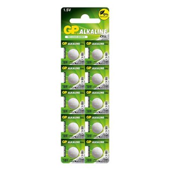 10 Gp Lr1130 Alkaline Batteries Cell Coin 1.5V 10Bl Lr54 Ag10 189